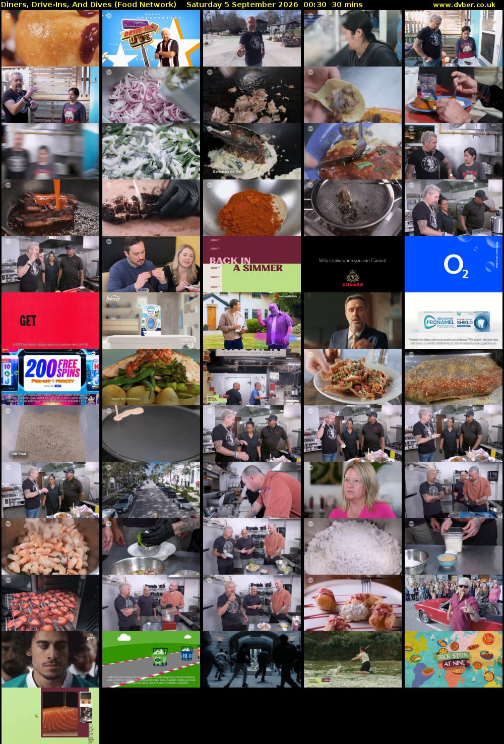 Diners, Drive-Ins, And Dives (Food Network) Saturday 5 September 2026 00:30 - 01:00