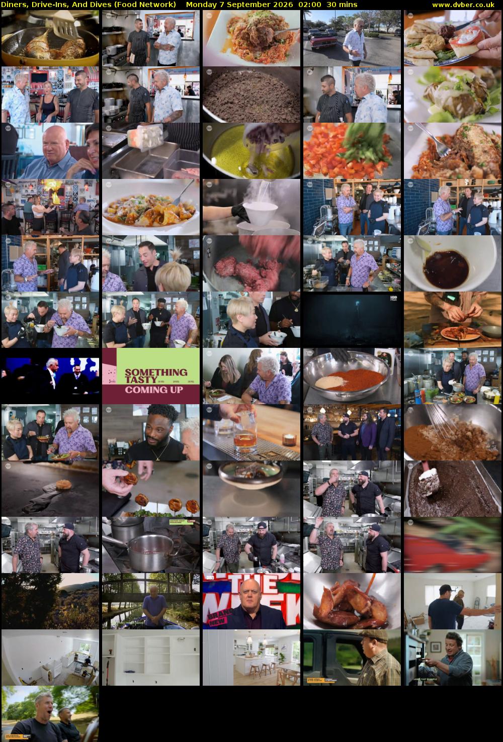 Diners, Drive-Ins, And Dives (Food Network) Monday 7 September 2026 02:00 - 02:30