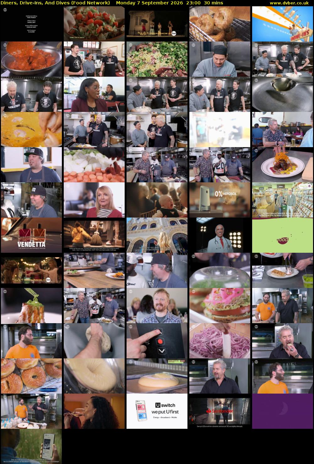 Diners, Drive-Ins, And Dives (Food Network) Monday 7 September 2026 23:00 - 23:30