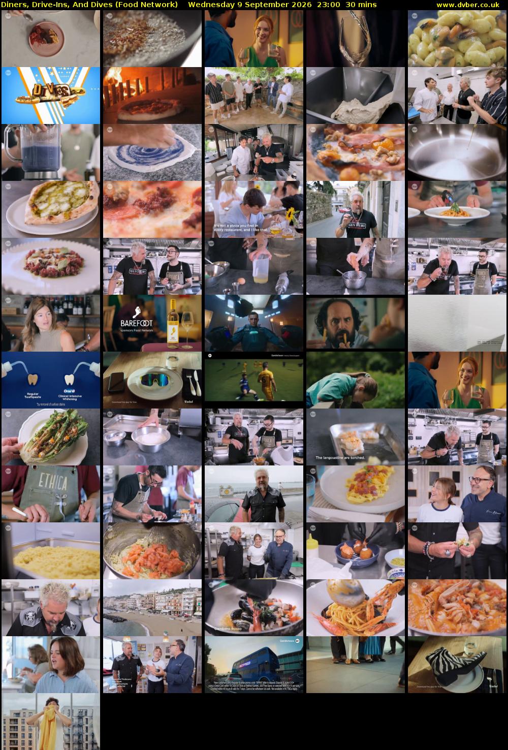 Diners, Drive-Ins, And Dives (Food Network) Wednesday 9 September 2026 23:00 - 23:30