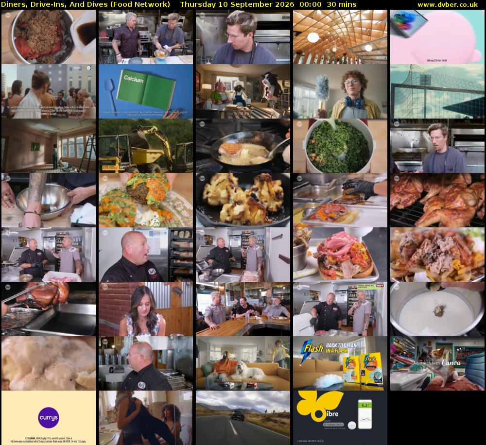 Diners, Drive-Ins, And Dives (Food Network) Thursday 10 September 2026 00:00 - 00:30
