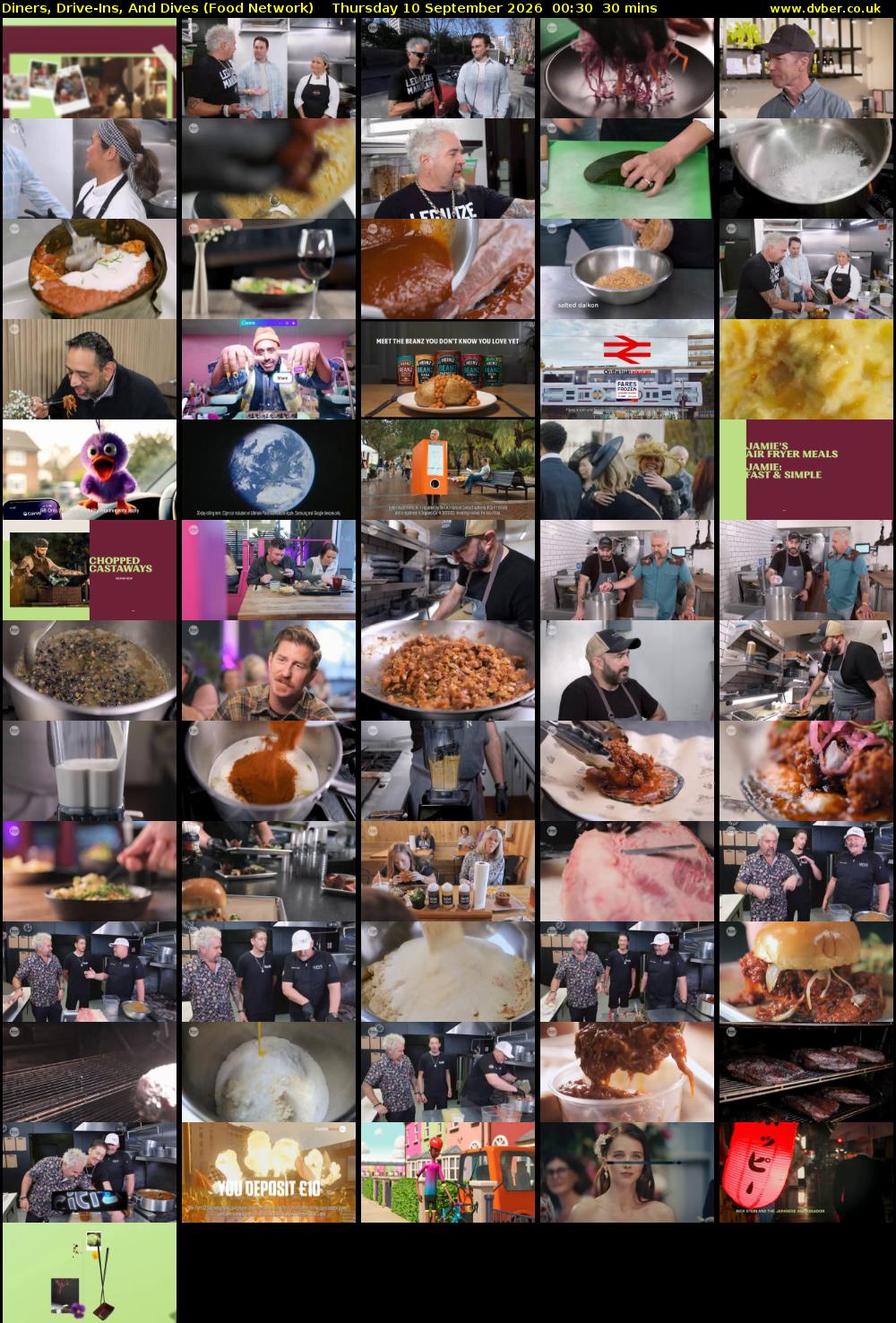 Diners, Drive-Ins, And Dives (Food Network) Thursday 10 September 2026 00:30 - 01:00