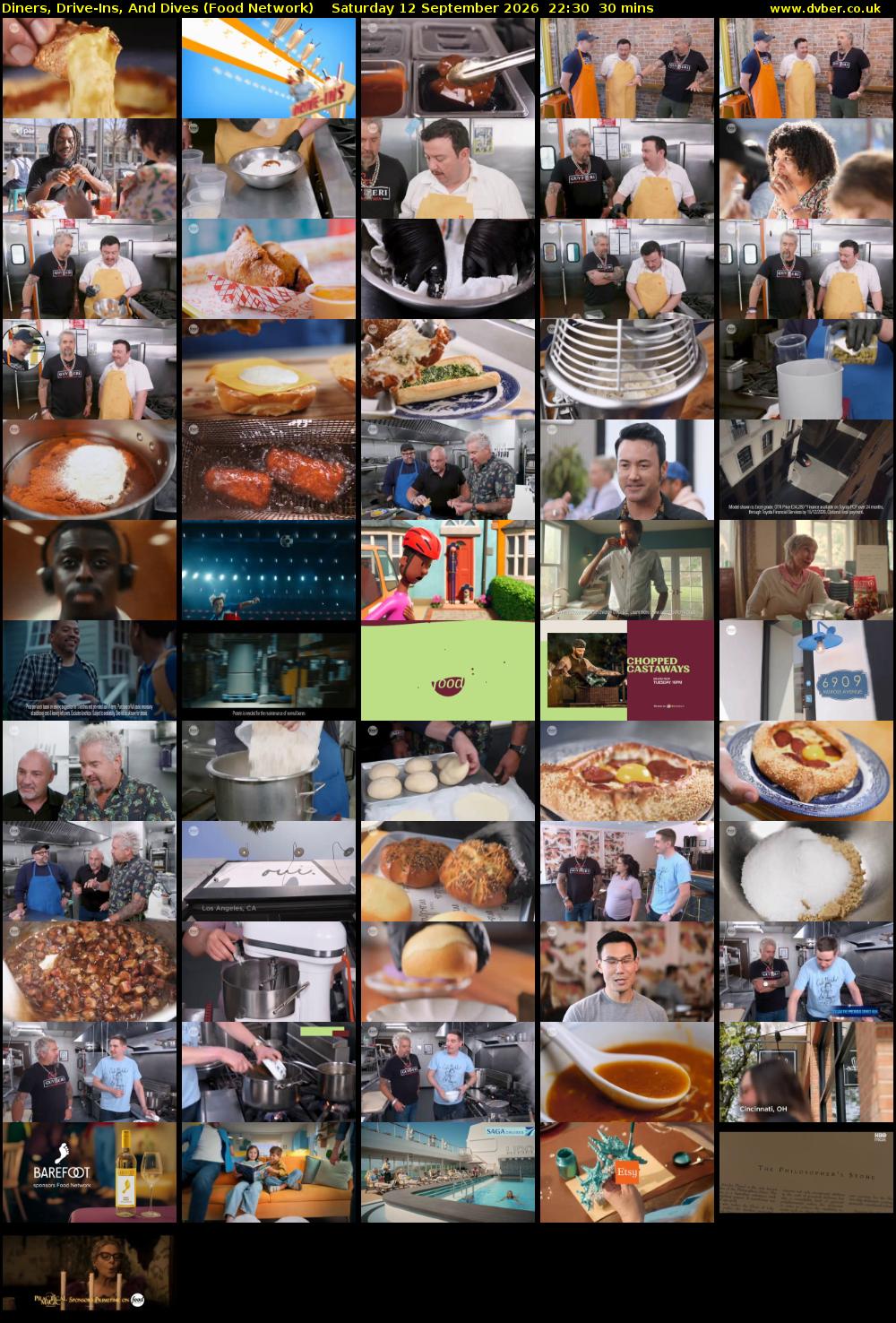 Diners, Drive-Ins, And Dives (Food Network) Saturday 12 September 2026 22:30 - 23:00