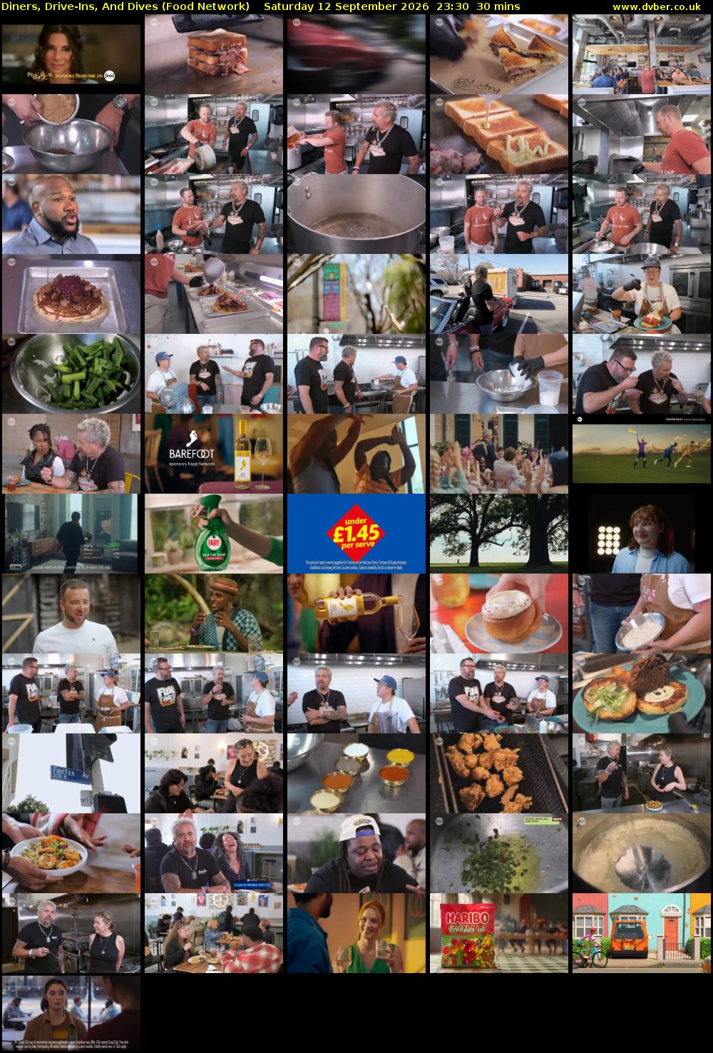 Diners, Drive-Ins, And Dives (Food Network) Saturday 12 September 2026 23:30 - 00:00