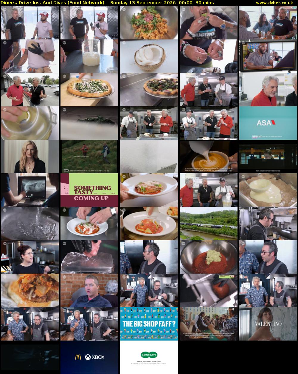 Diners, Drive-Ins, And Dives (Food Network) Sunday 13 September 2026 00:00 - 00:30
