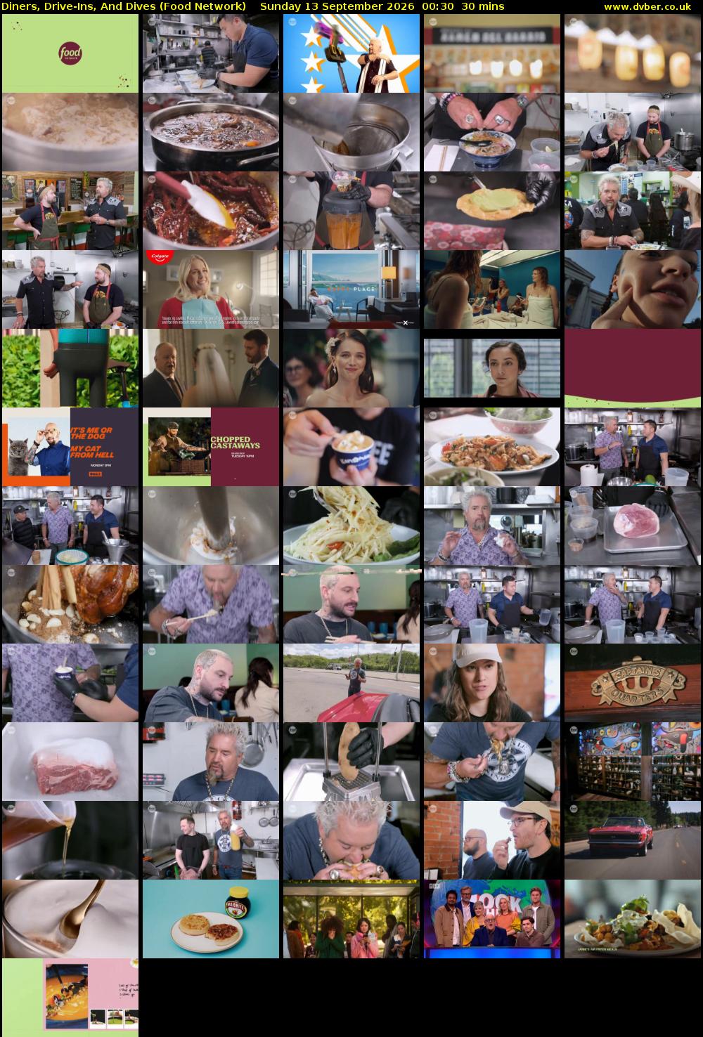 Diners, Drive-Ins, And Dives (Food Network) Sunday 13 September 2026 00:30 - 01:00