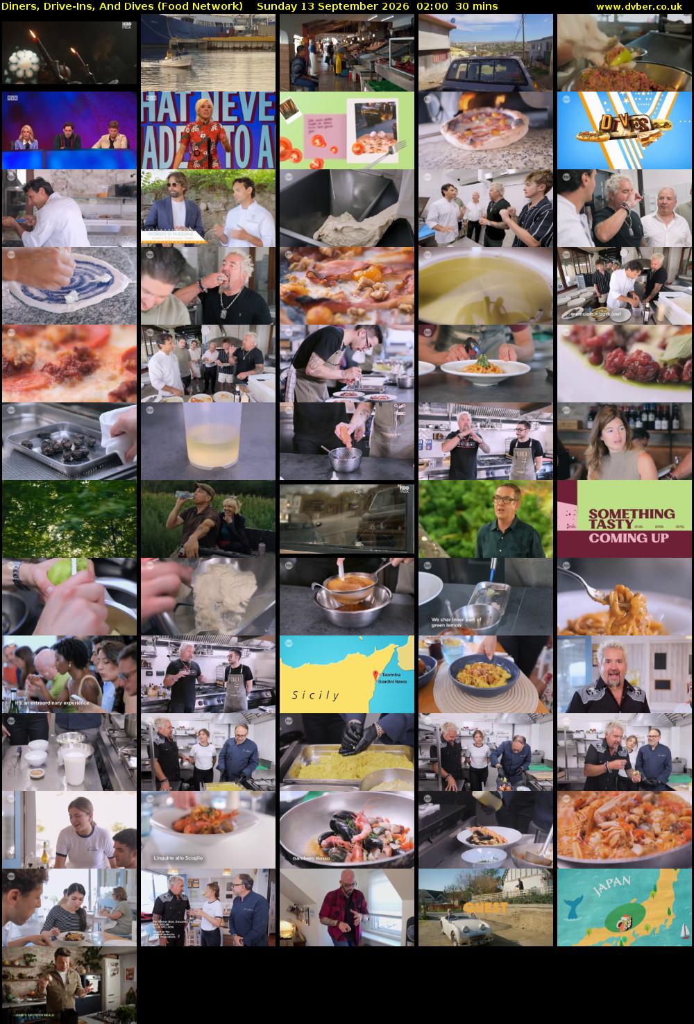 Diners, Drive-Ins, And Dives (Food Network) Sunday 13 September 2026 02:00 - 02:30