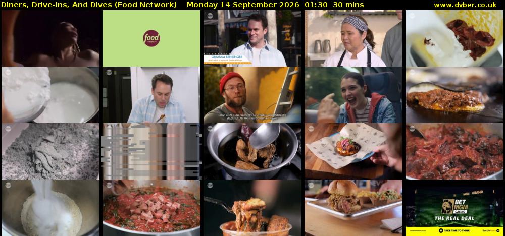 Diners, Drive-Ins, And Dives (Food Network) Monday 14 September 2026 01:30 - 02:00