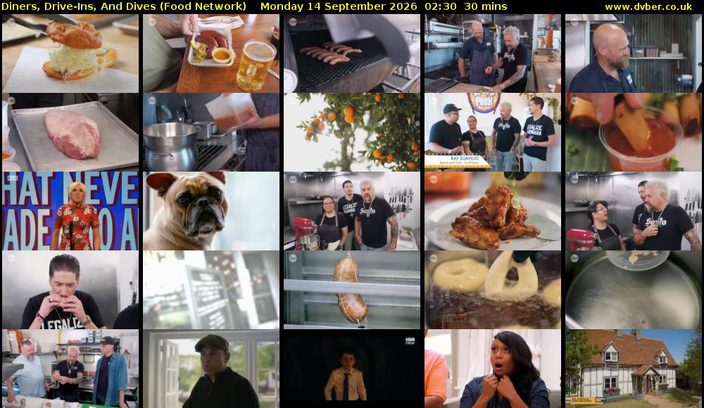 Diners, Drive-Ins, And Dives (Food Network) Monday 14 September 2026 02:30 - 03:00