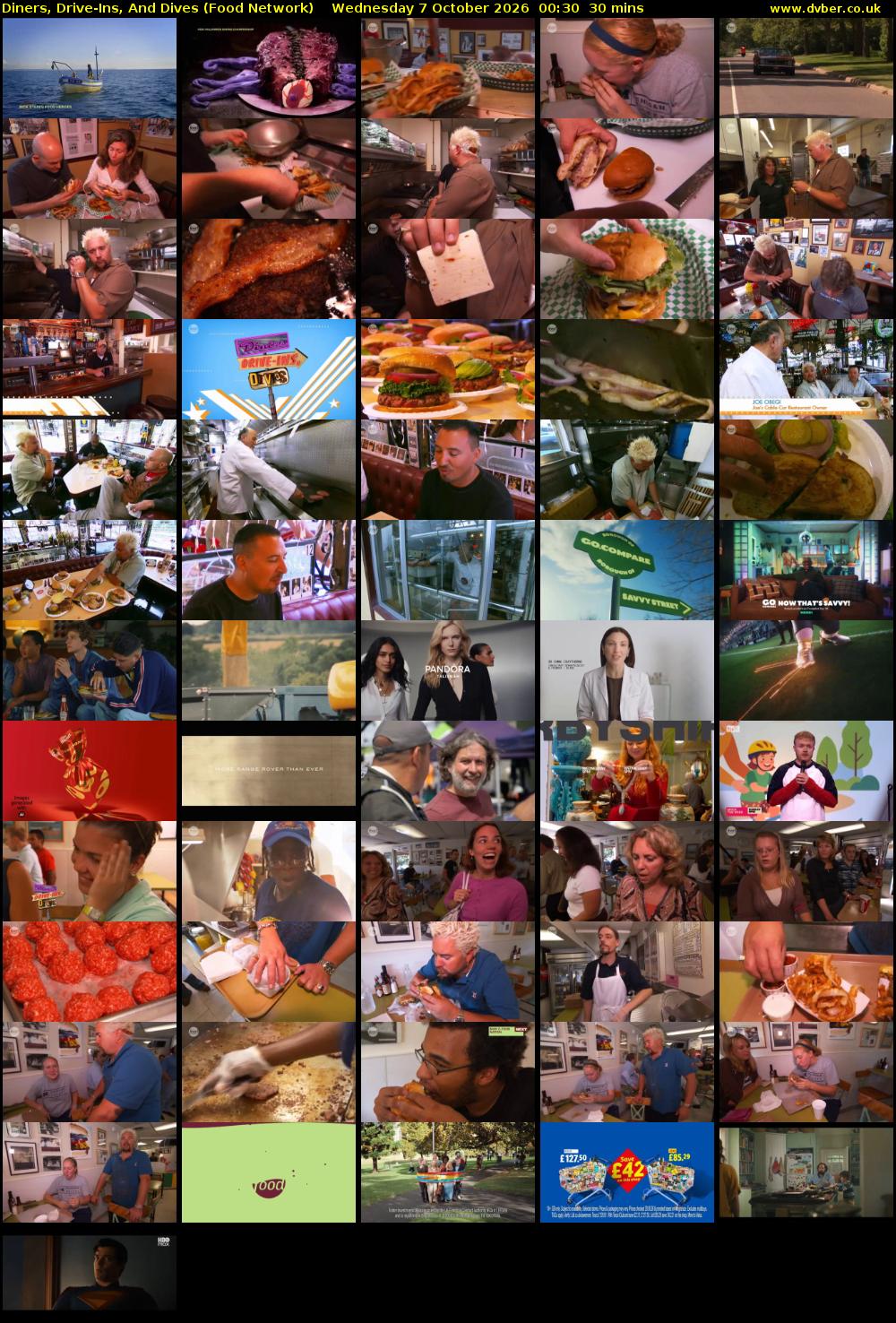 Diners, Drive-Ins, And Dives (Food Network) Wednesday 7 October 2026 00:30 - 01:00