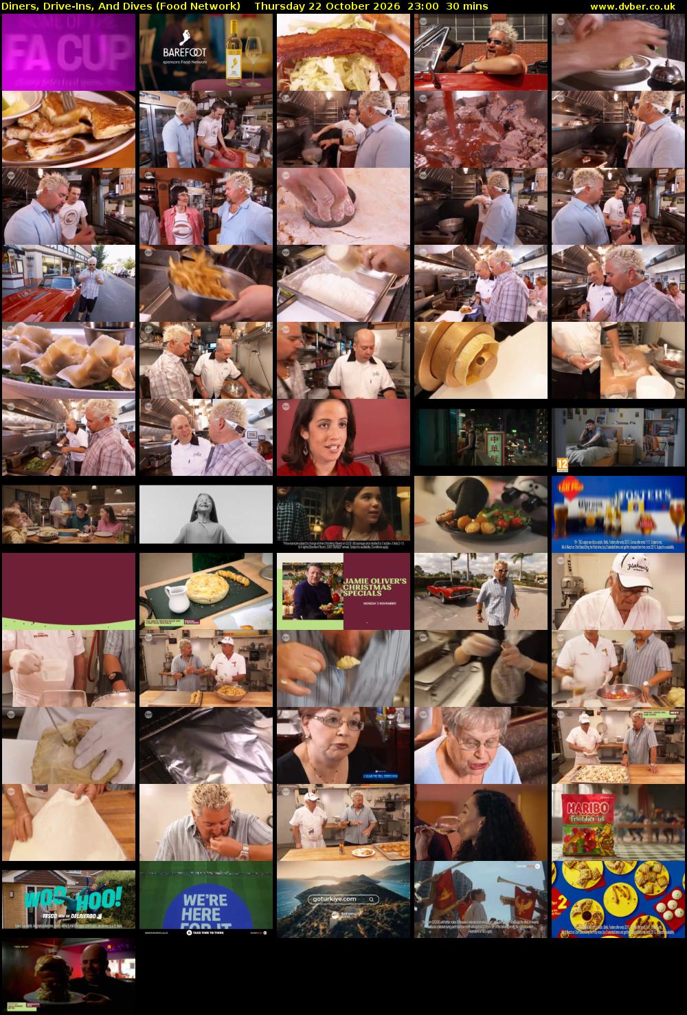 Diners, Drive-Ins, And Dives (Food Network) Thursday 22 October 2026 23:00 - 23:30