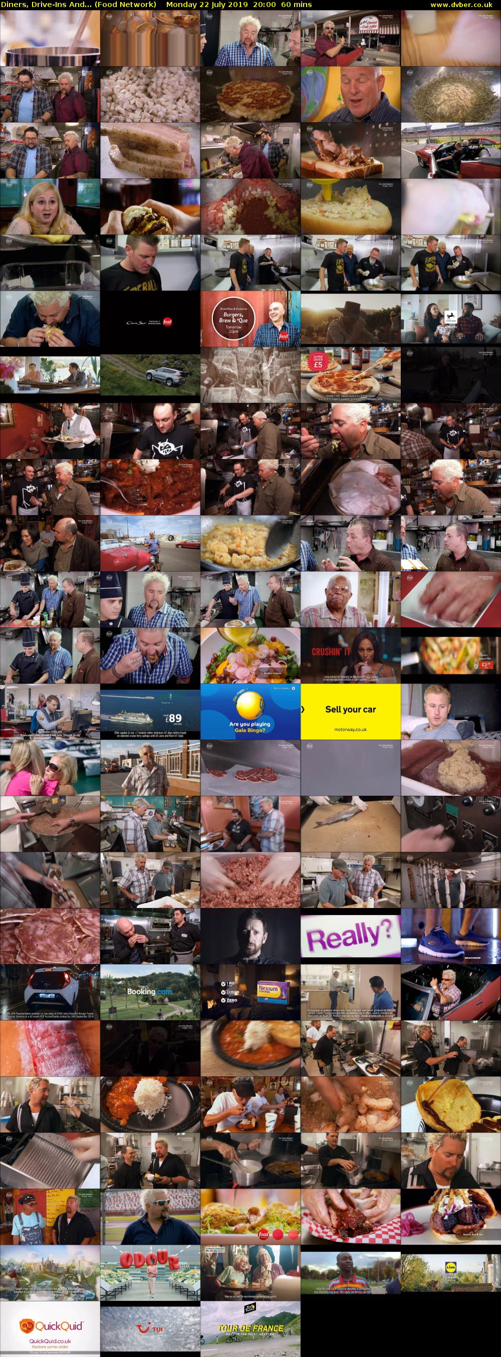 Diners, Drive-Ins And... (Food Network) Monday 22 July 2019 20:00 - 21:00