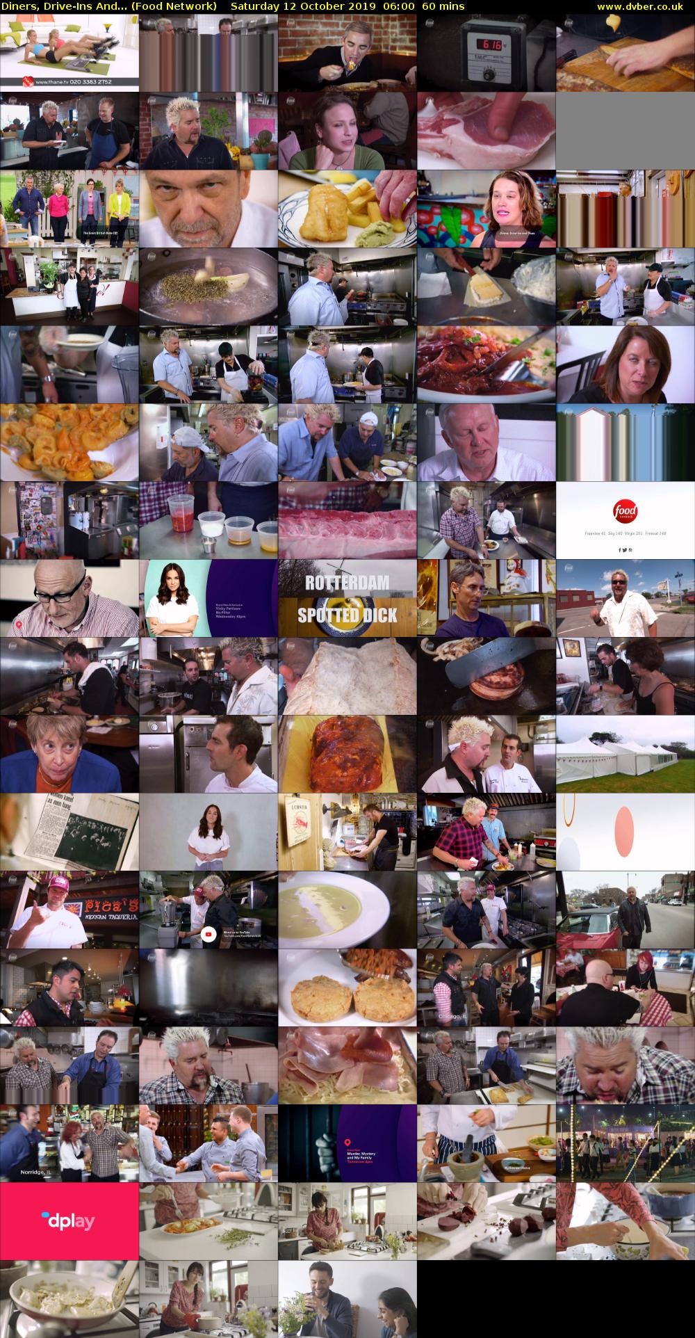 Diners, Drive-Ins And... (Food Network) Saturday 12 October 2019 06:00 - 07:00