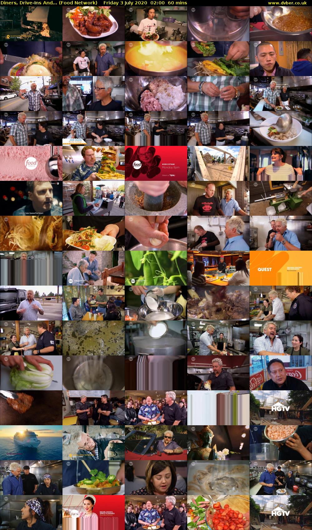Diners, Drive-Ins And... (Food Network) Friday 3 July 2020 02:00 - 03:00