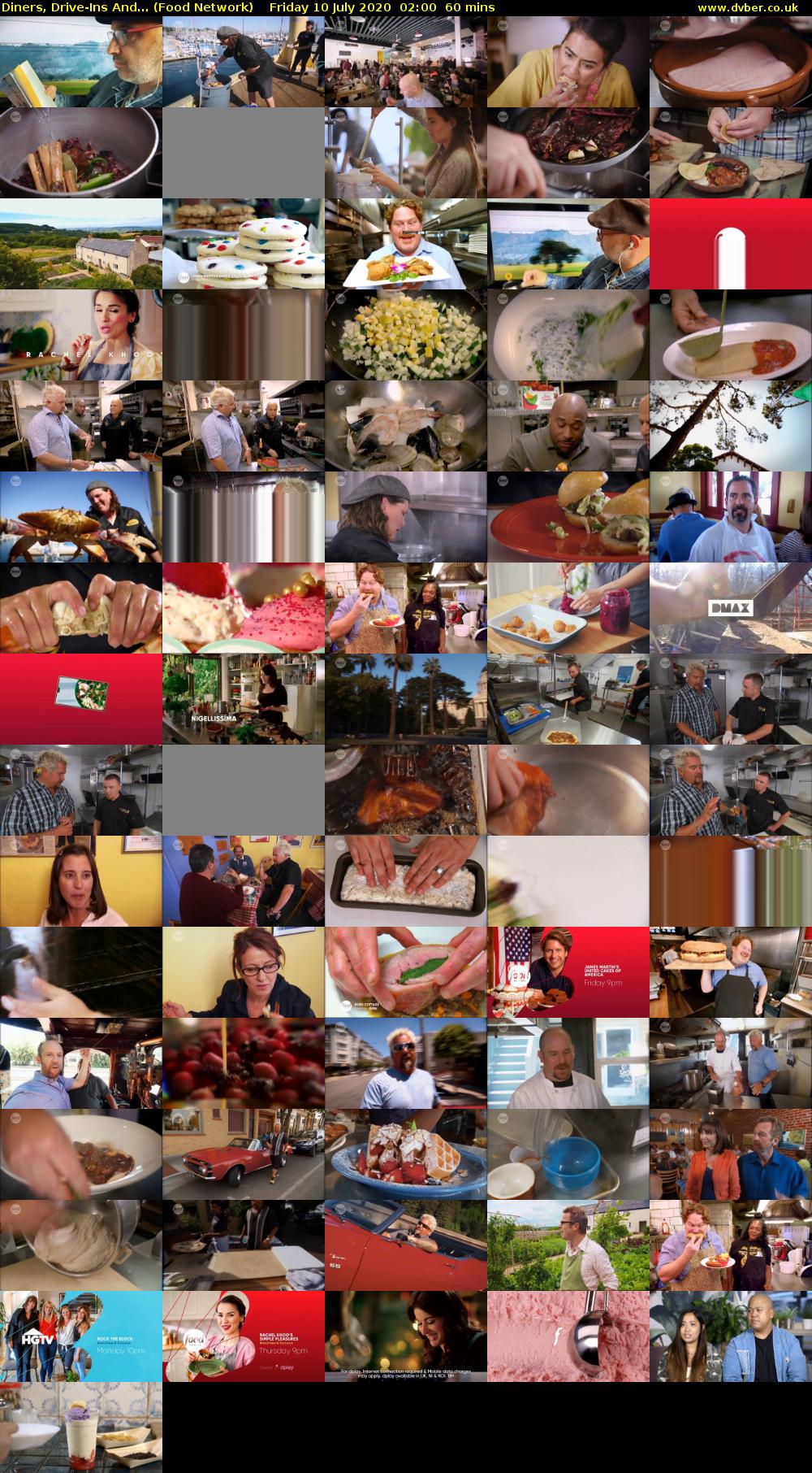 Diners, Drive-Ins And... (Food Network) Friday 10 July 2020 02:00 - 03:00