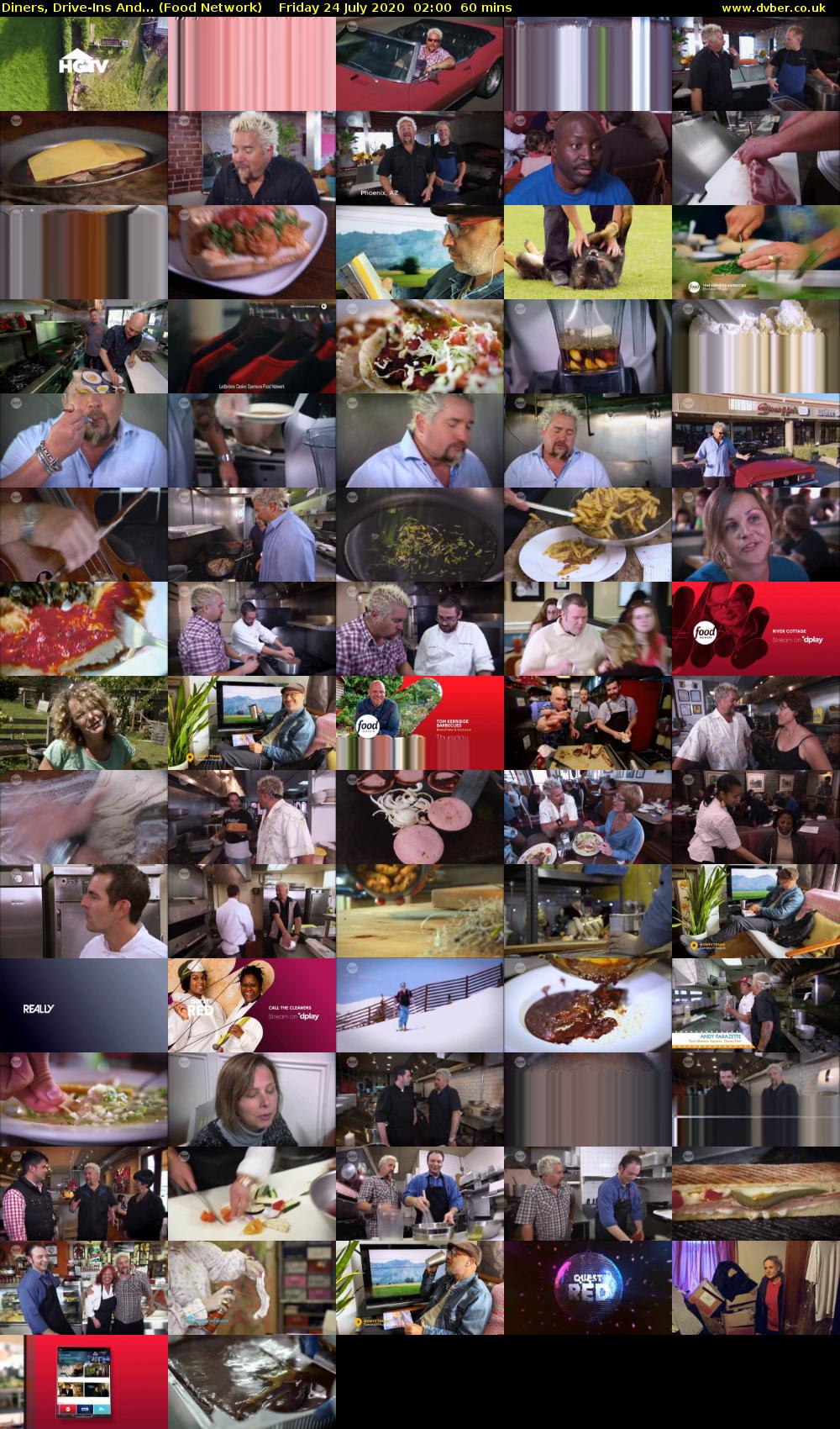 Diners, Drive-Ins And... (Food Network) Friday 24 July 2020 02:00 - 03:00
