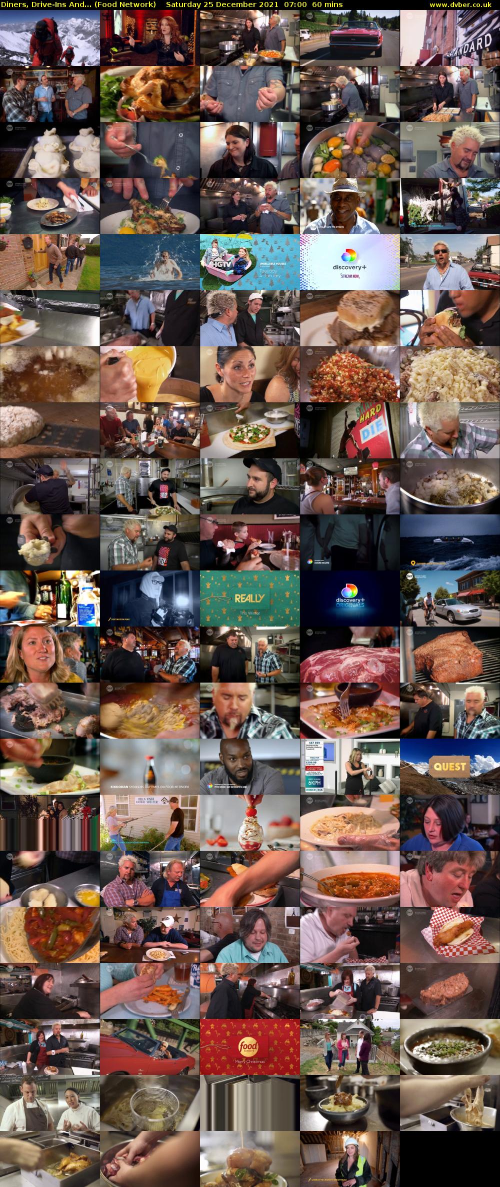 Diners, Drive-Ins And... (Food Network) Saturday 25 December 2021 07:00 - 08:00