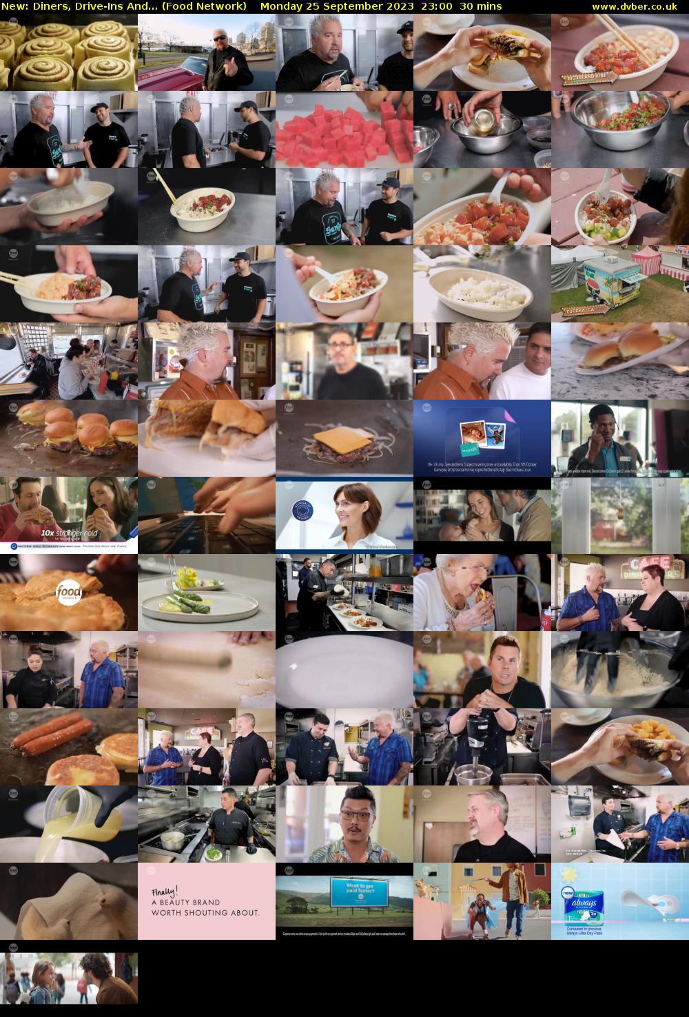 Diners, Drive-Ins And... (Food Network) Monday 25 September 2023 23:00 - 23:30