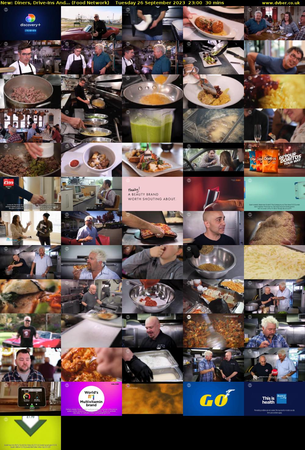 Diners, Drive-Ins And... (Food Network) Tuesday 26 September 2023 23:00 - 23:30