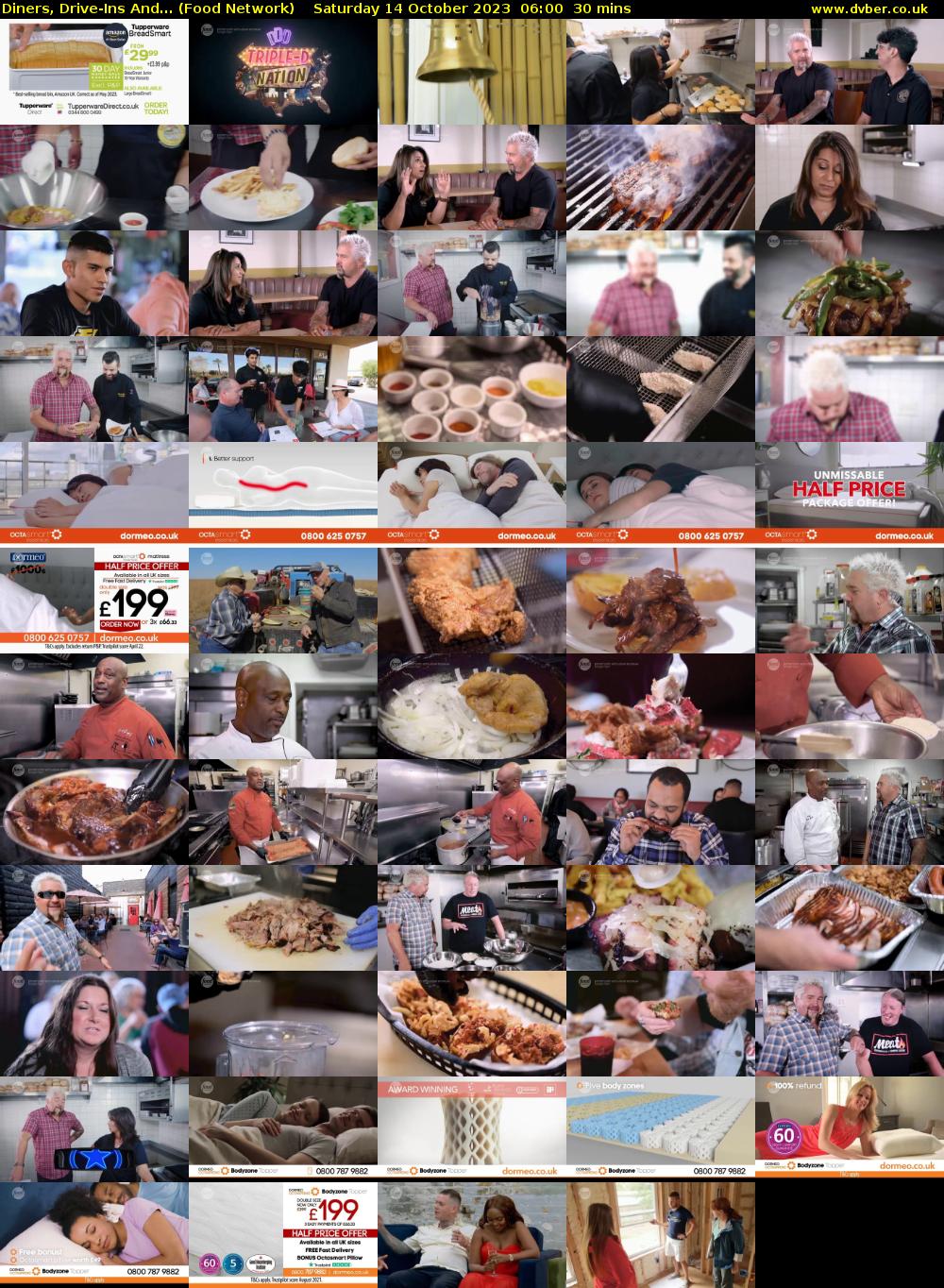 Diners, Drive-Ins And... (Food Network) Saturday 14 October 2023 06:00 - 06:30