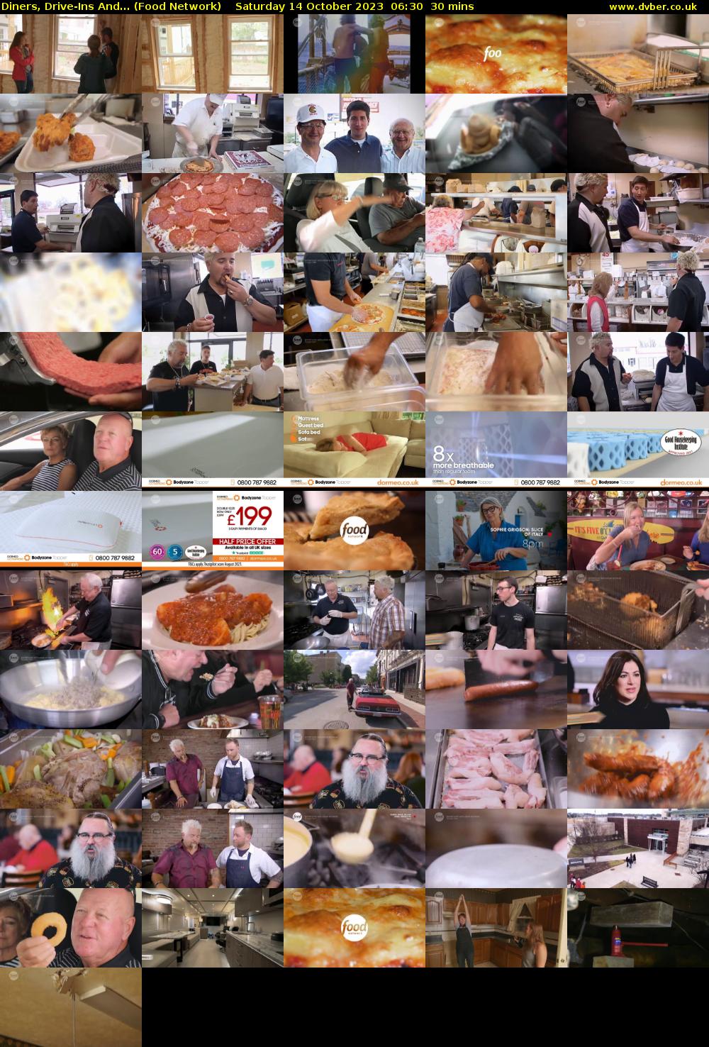 Diners, Drive-Ins And... (Food Network) Saturday 14 October 2023 06:30 - 07:00
