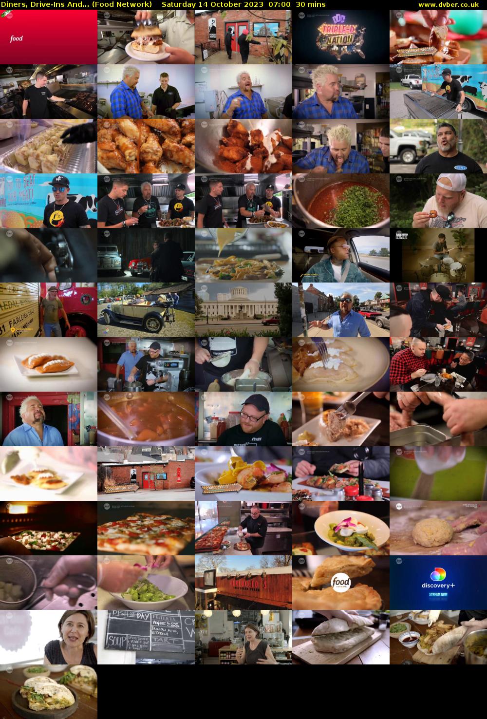 Diners, Drive-Ins And... (Food Network) Saturday 14 October 2023 07:00 - 07:30