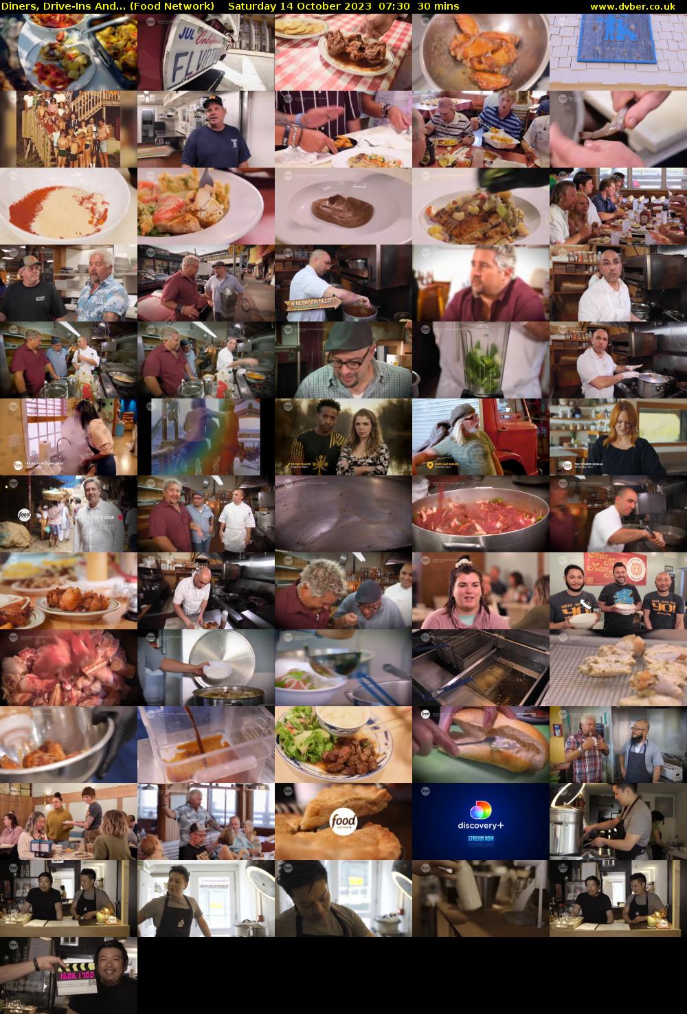 Diners, Drive-Ins And... (Food Network) Saturday 14 October 2023 07:30 - 08:00