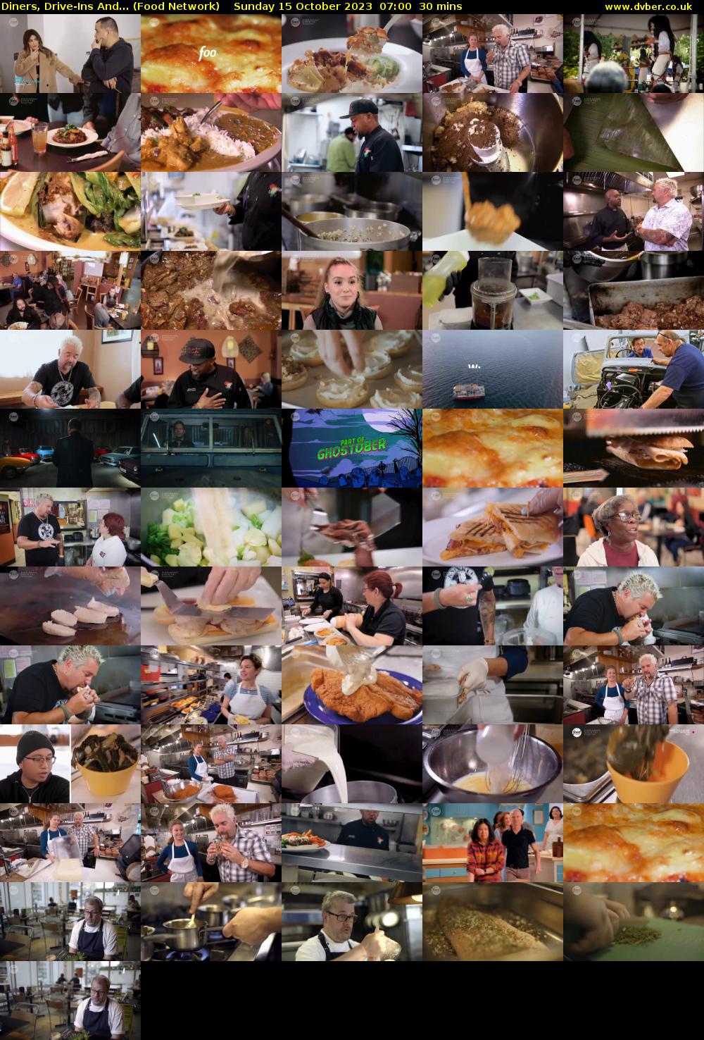 Diners, Drive-Ins And... (Food Network) Sunday 15 October 2023 07:00 - 07:30