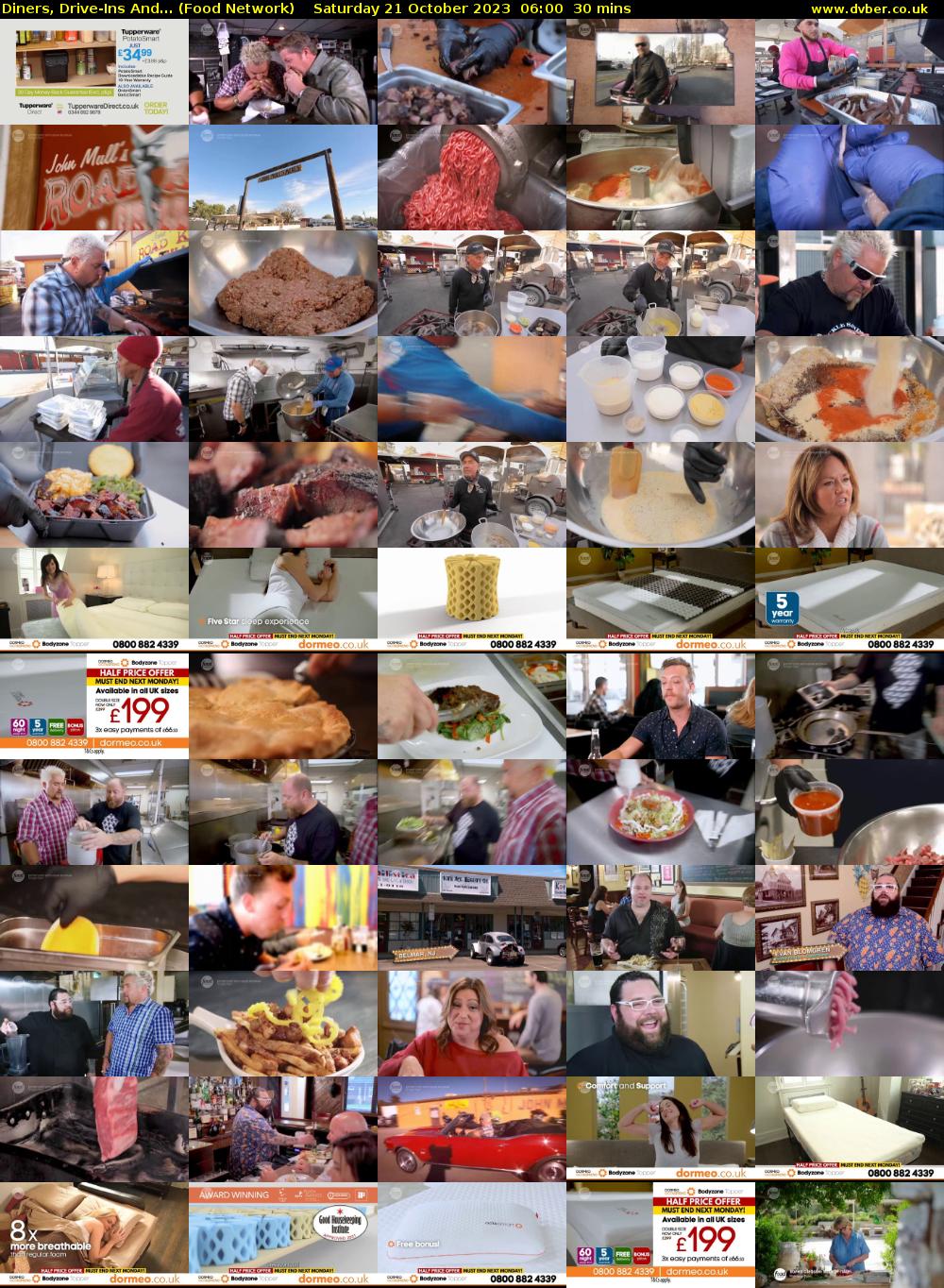 Diners, Drive-Ins And... (Food Network) Saturday 21 October 2023 06:00 - 06:30