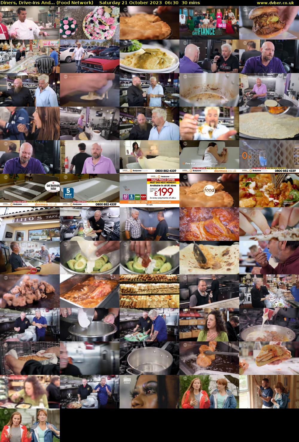 Diners, Drive-Ins And... (Food Network) Saturday 21 October 2023 06:30 - 07:00