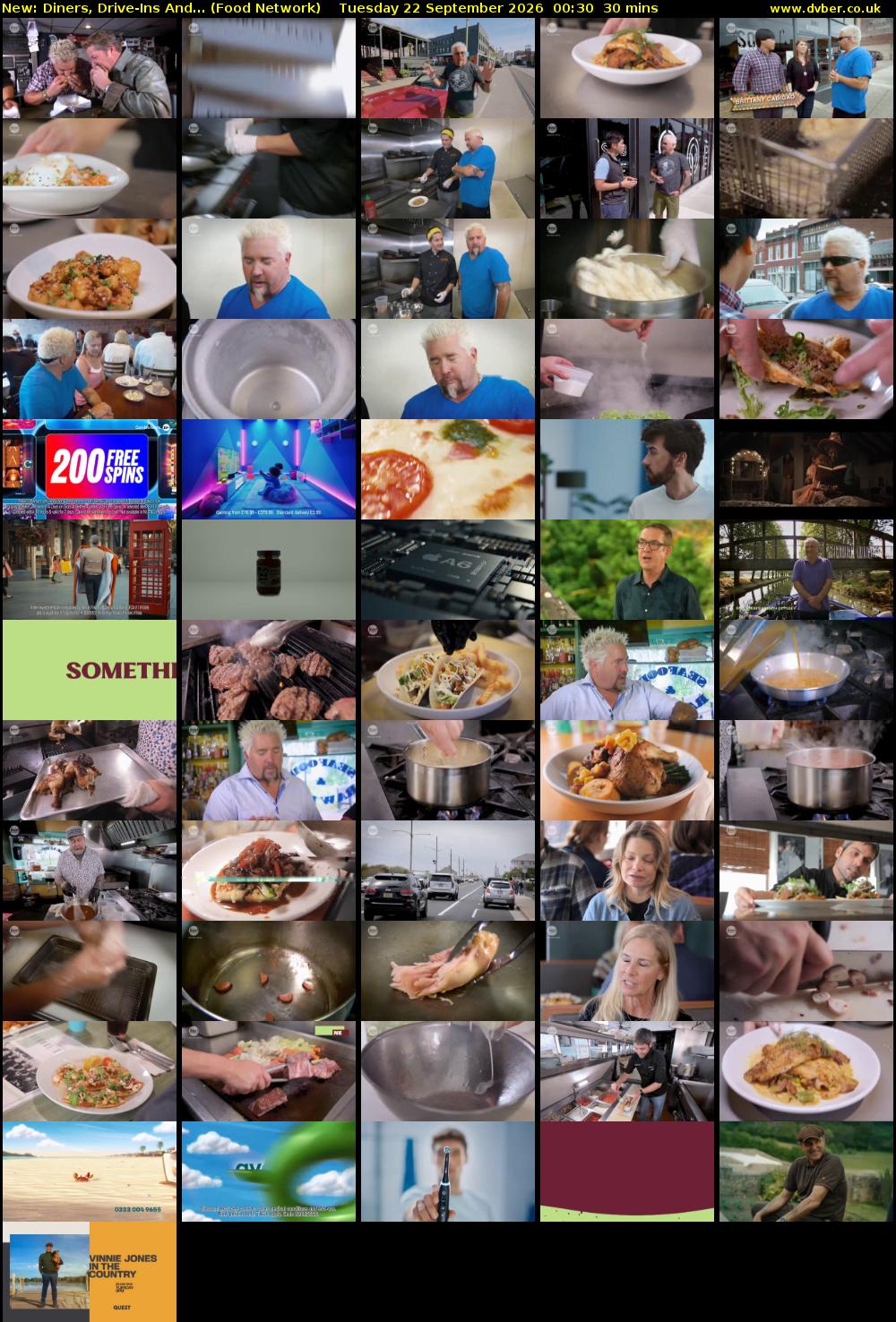 Diners, Drive-Ins And... (Food Network) Tuesday 22 September 2026 00:30 - 01:00