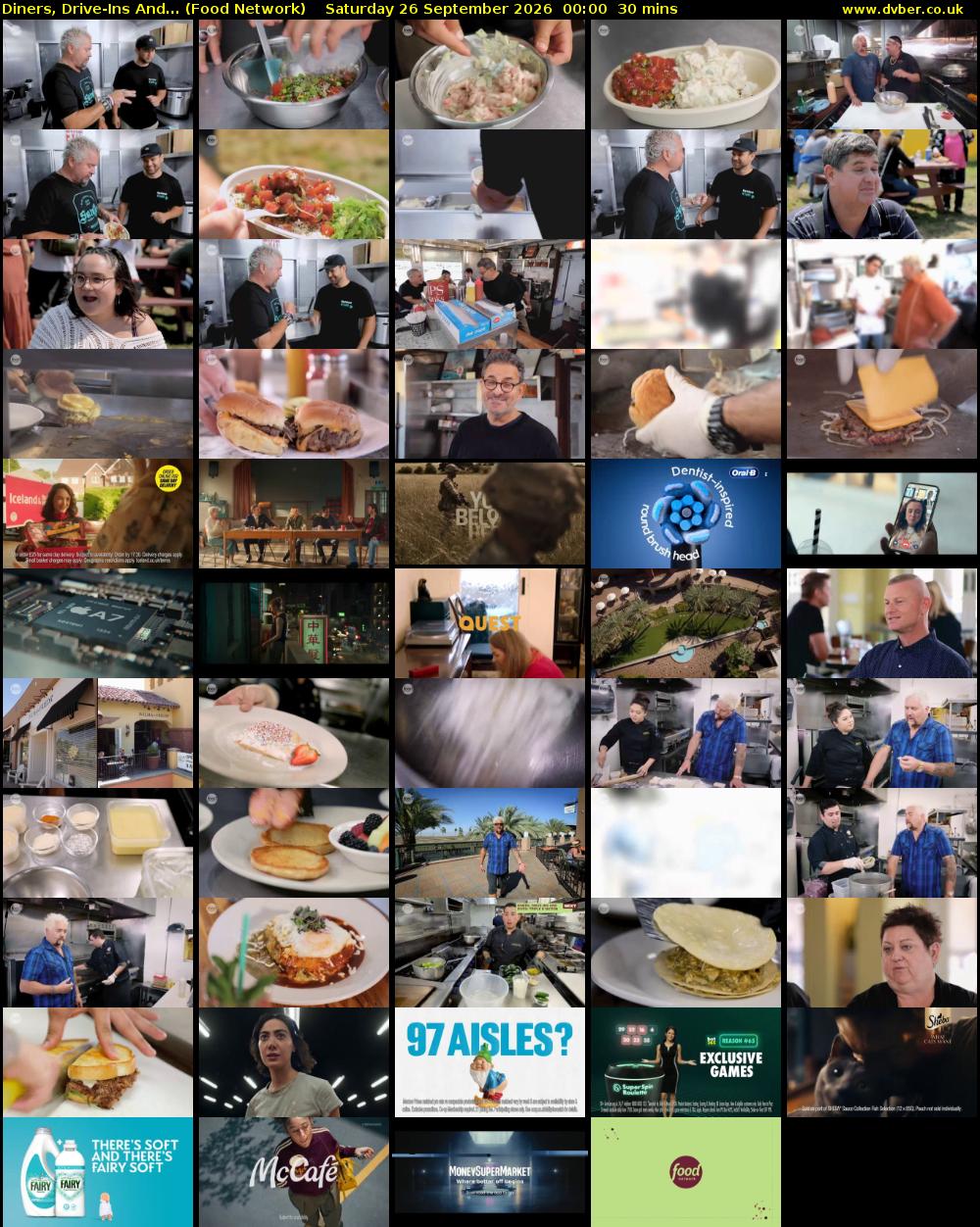Diners, Drive-Ins And... (Food Network) Saturday 26 September 2026 00:00 - 00:30