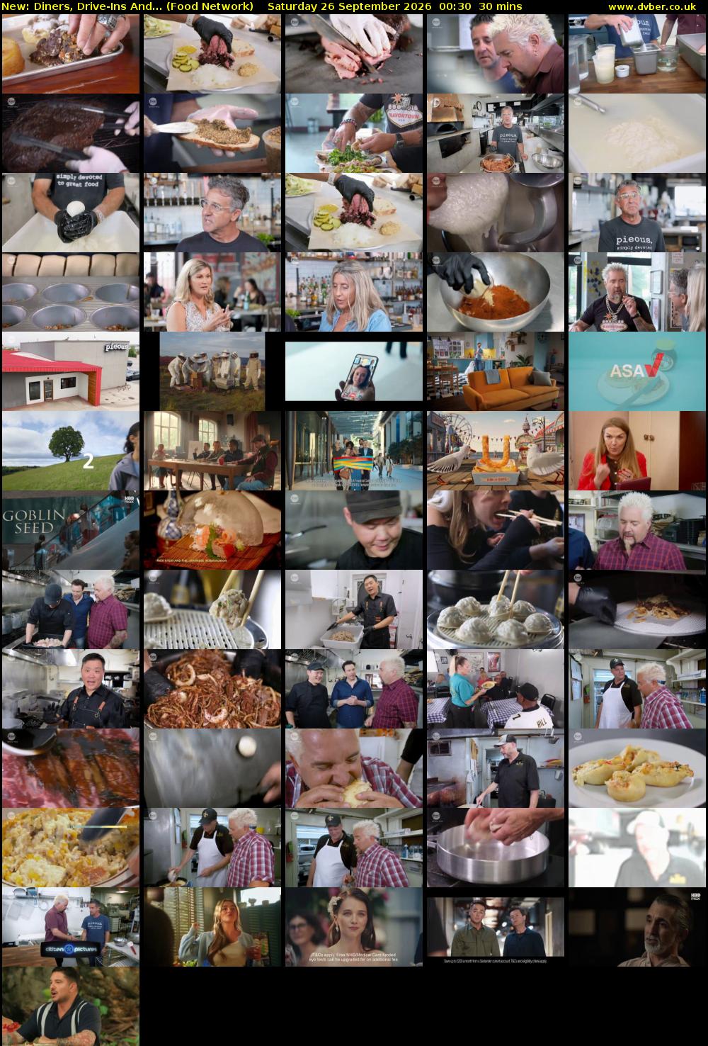 Diners, Drive-Ins And... (Food Network) Saturday 26 September 2026 00:30 - 01:00