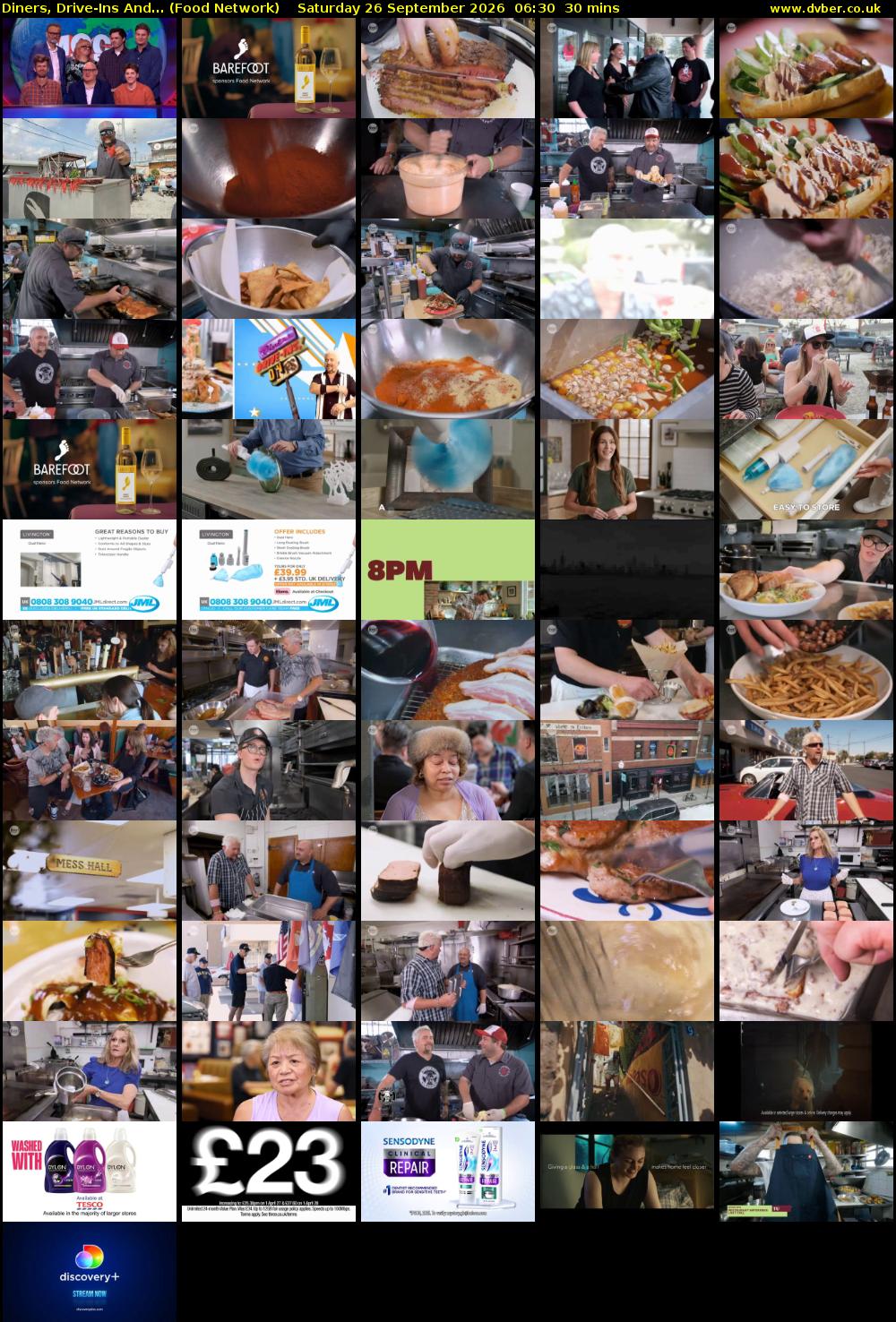 Diners, Drive-Ins And... (Food Network) Saturday 26 September 2026 06:30 - 07:00