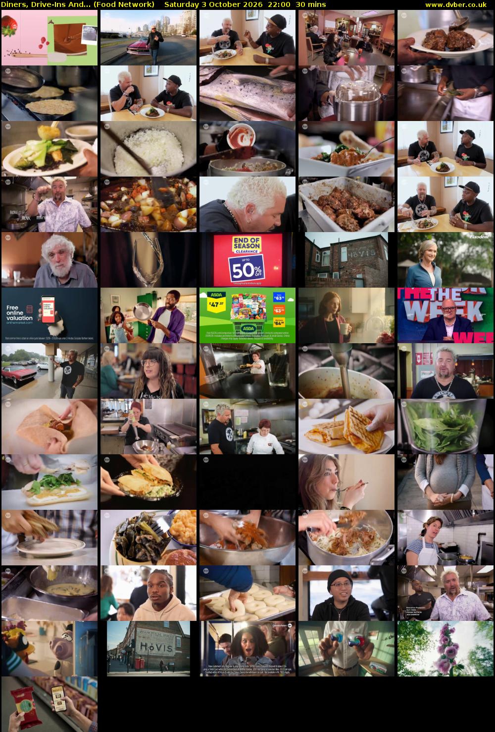 Diners, Drive-Ins And... (Food Network) Saturday 3 October 2026 22:00 - 22:30