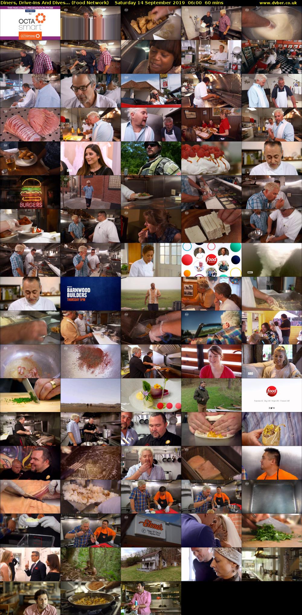 Diners, Drive-Ins And Dives... (Food Network) Saturday 14 September 2019 06:00 - 07:00