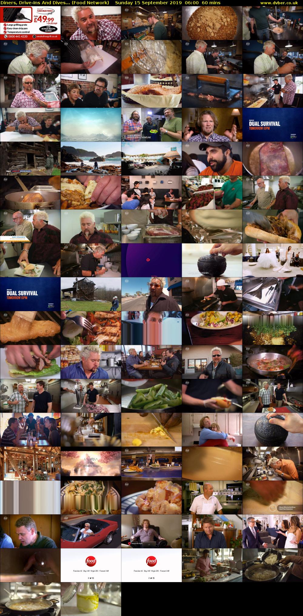 Diners, Drive-Ins And Dives... (Food Network) Sunday 15 September 2019 06:00 - 07:00