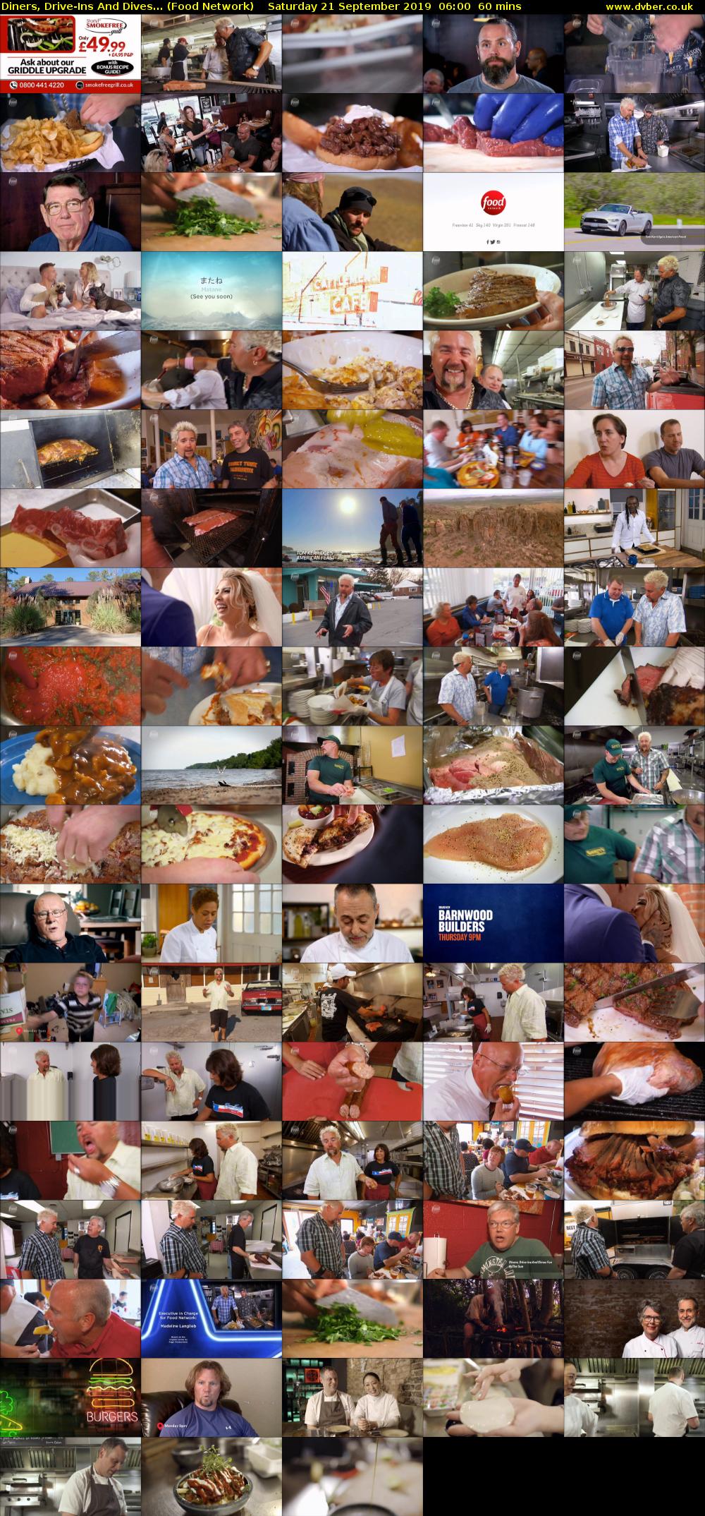 Diners, Drive-Ins And Dives... (Food Network) Saturday 21 September 2019 06:00 - 07:00