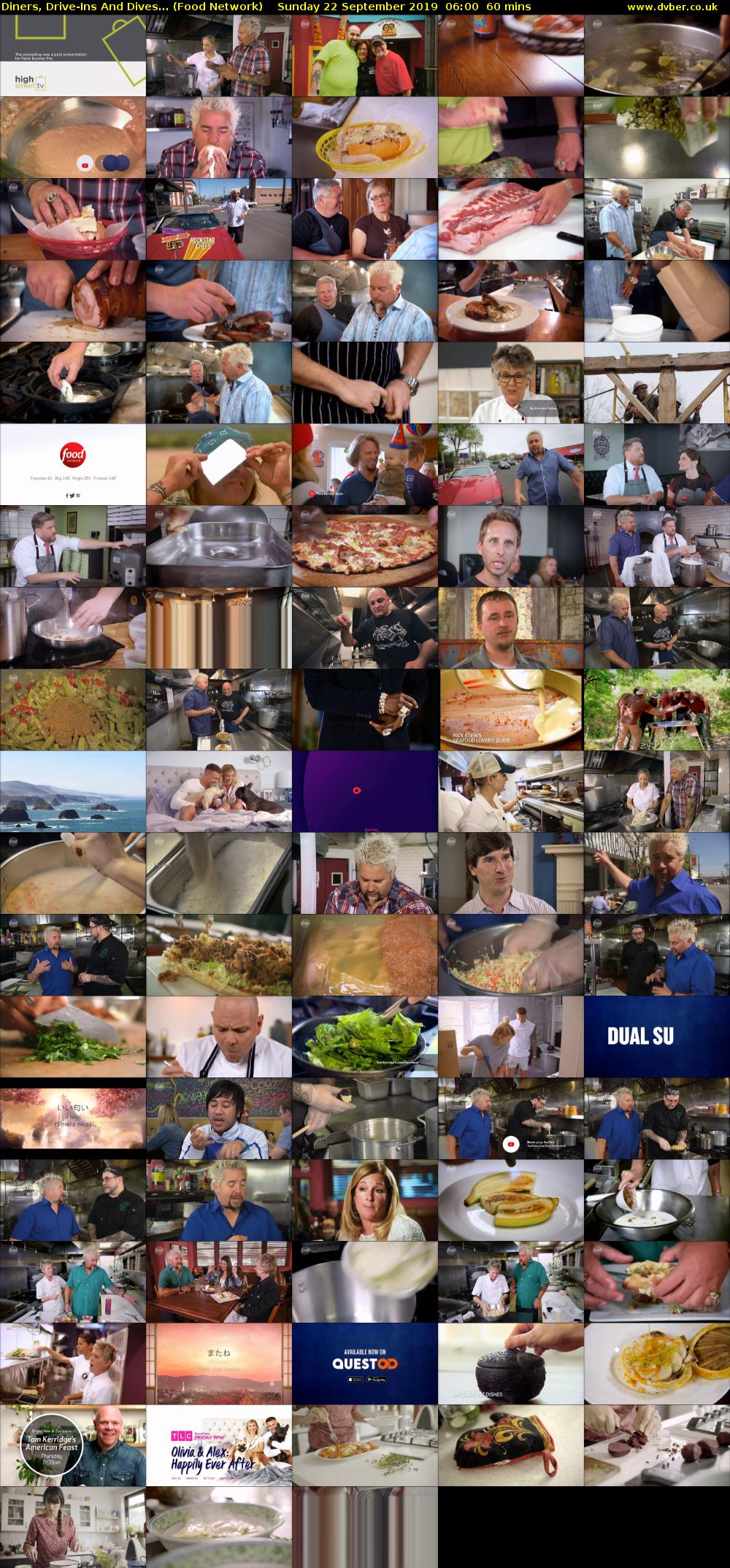 Diners, Drive-Ins And Dives... (Food Network) Sunday 22 September 2019 06:00 - 07:00