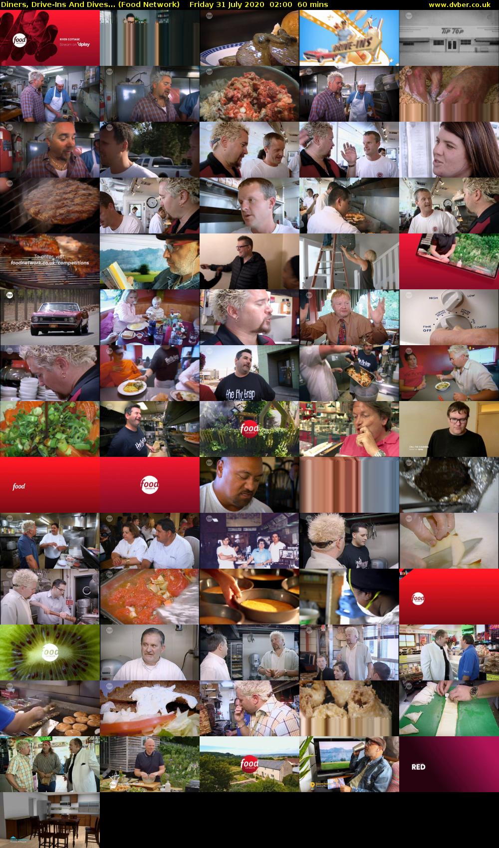 Diners, Drive-Ins And Dives... (Food Network) Friday 31 July 2020 02:00 - 03:00