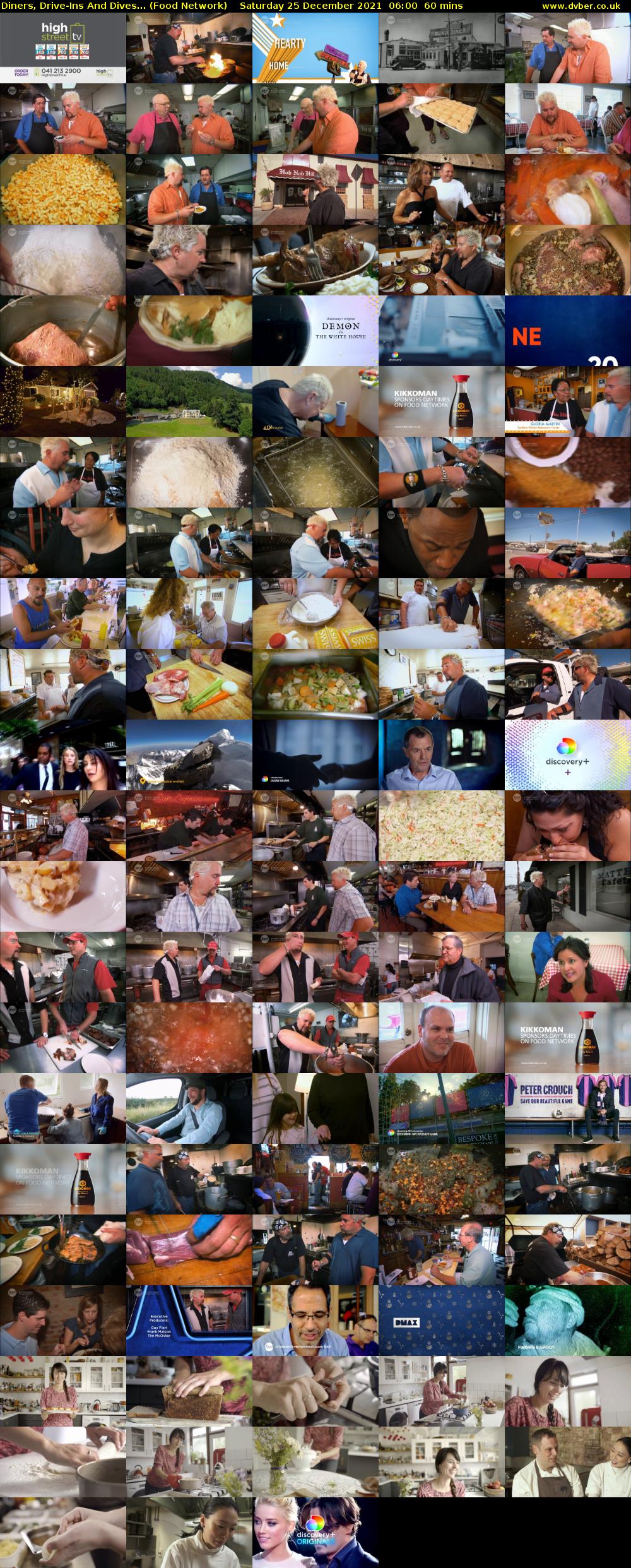 Diners, Drive-Ins And Dives... (Food Network) Saturday 25 December 2021 06:00 - 07:00