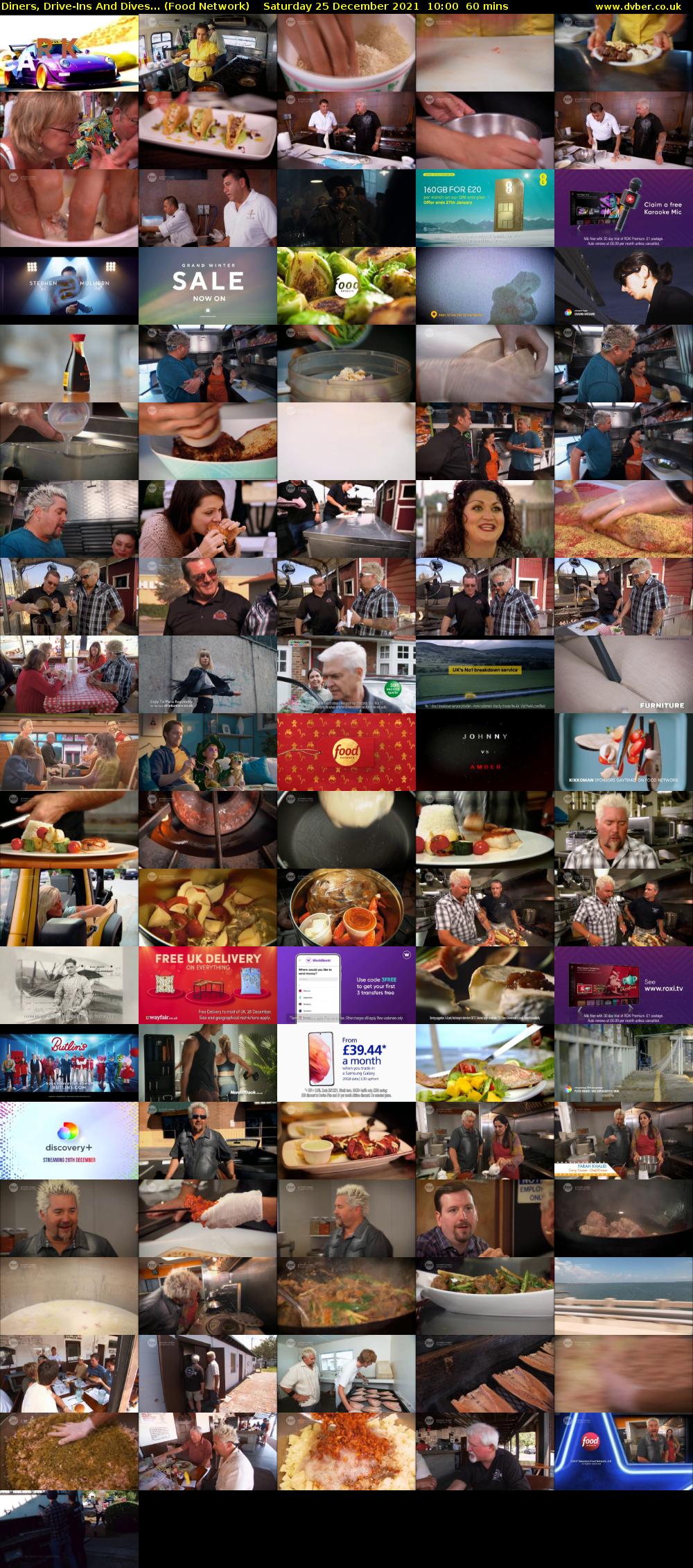 Diners, Drive-Ins And Dives... (Food Network) Saturday 25 December 2021 10:00 - 11:00