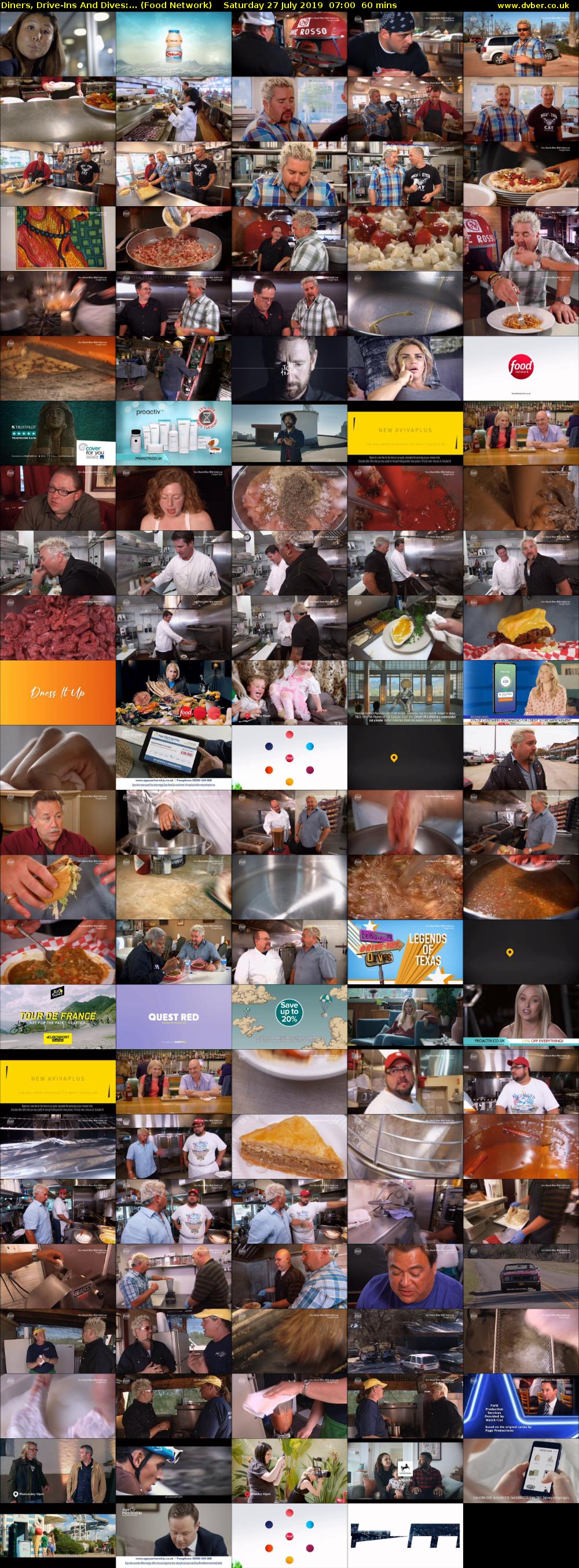Diners, Drive-Ins And Dives:... (Food Network) Saturday 27 July 2019 07:00 - 08:00