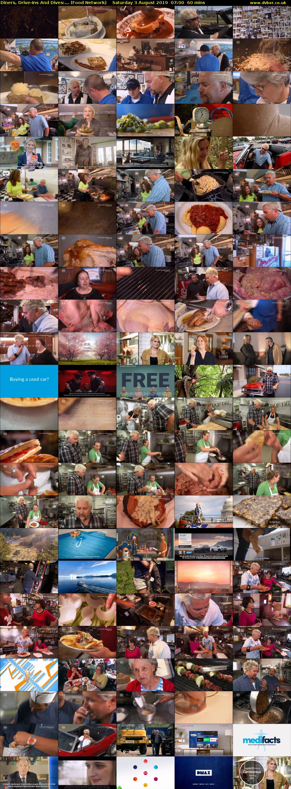 Diners, Drive-Ins And Dives:... (Food Network) Saturday 3 August 2019 07:00 - 08:00