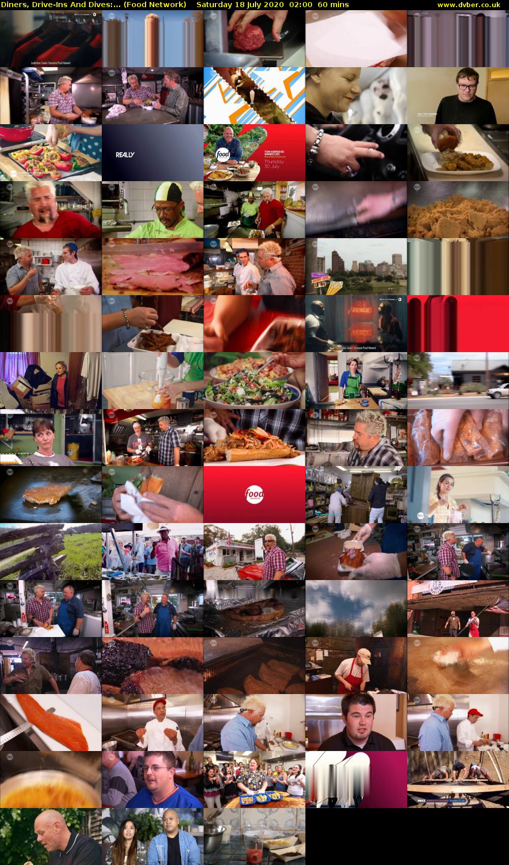 Diners, Drive-Ins And Dives:... (Food Network) Saturday 18 July 2020 02:00 - 03:00