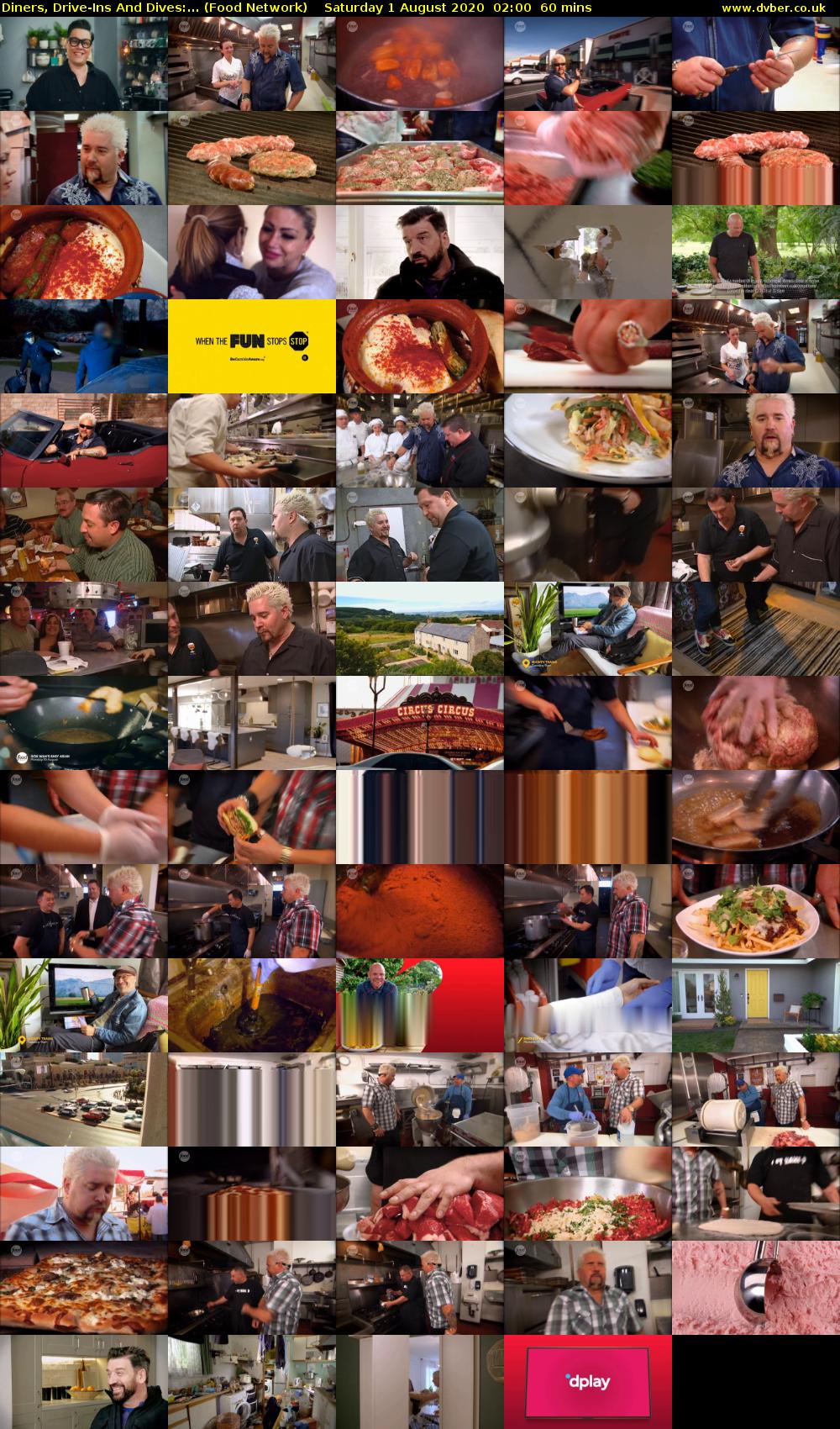Diners, Drive-Ins And Dives:... (Food Network) Saturday 1 August 2020 02:00 - 03:00