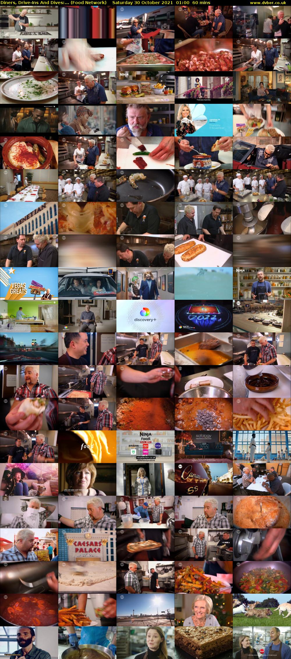 Diners, Drive-Ins And Dives:... (Food Network) Saturday 30 October 2021 01:00 - 02:00