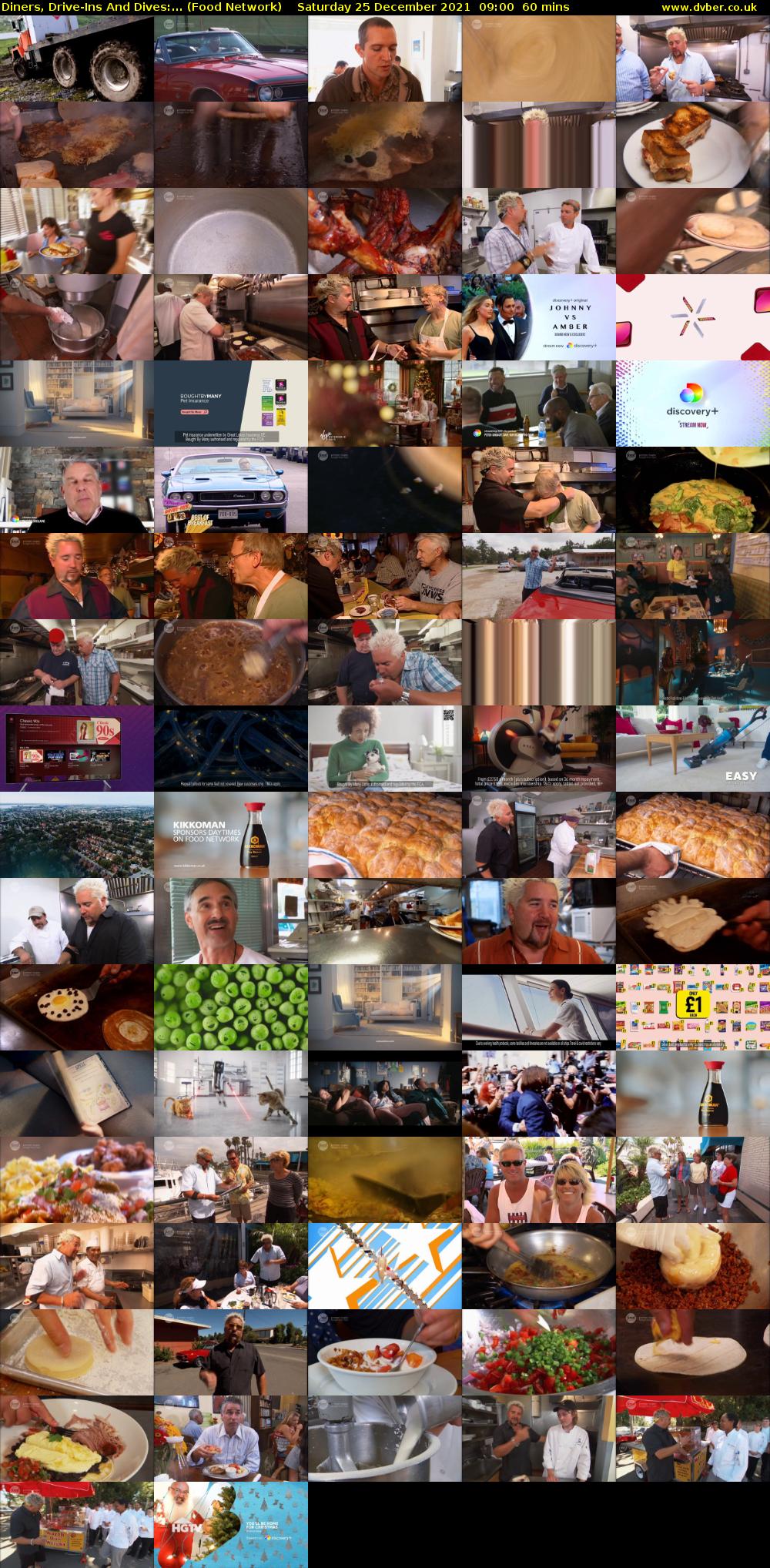 Diners, Drive-Ins And Dives:... (Food Network) Saturday 25 December 2021 09:00 - 10:00