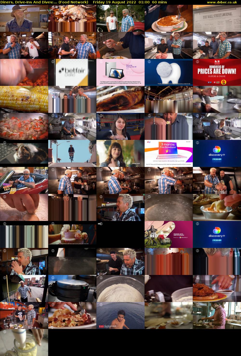 Diners, Drive-Ins And Dives:... (Food Network) Friday 19 August 2022 01:00 - 02:00