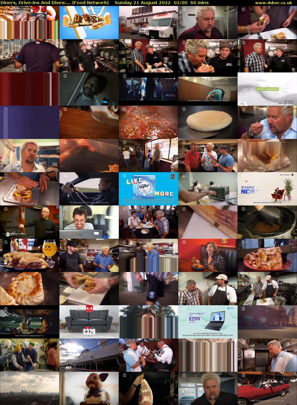 Diners, Drive-Ins And Dives:... (Food Network) Sunday 21 August 2022 01:00 - 02:00